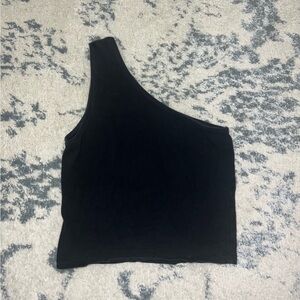 Brandy Melville Black One-Shoulder Top